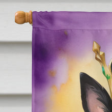 Load image into Gallery viewer, Belgian Sheepdog King of Mardi Gras House Flag