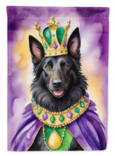 Load image into Gallery viewer, Belgian Sheepdog King of Mardi Gras Garden Flag - Vibrant Dog-Themed Yard Decor by Caroline's Treasures