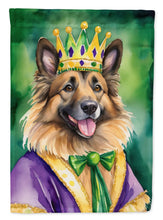 Load image into Gallery viewer, Belgian Tervuren King of Mardi Gras Garden Flag - Vibrant Dog-Themed Yard Decor by Caroline's Treasures