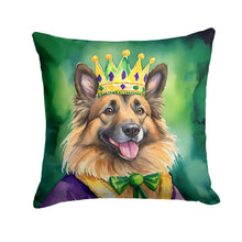 Load image into Gallery viewer, Belgian Tervuren King of Mardi Gras Throw Pillow - 14x14 Decorative Pillow – Art for Your Home &amp; Patio