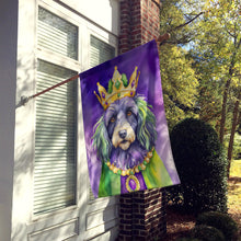 Load image into Gallery viewer, Bergamasco Sheepdog King of Mardi Gras House Flag