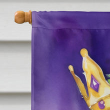 Load image into Gallery viewer, Bergamasco Sheepdog King of Mardi Gras House Flag