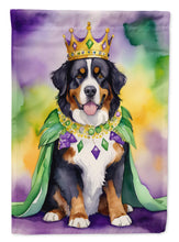 Load image into Gallery viewer, Bernese Mountain Dog King of Mardi Gras House Flag