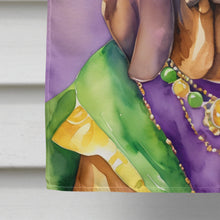 Load image into Gallery viewer, Bloodhound King of Mardi Gras House Flag