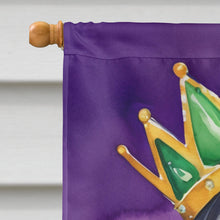 Load image into Gallery viewer, Bluetick Coonhound King of Mardi Gras House Flag