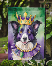 Load image into Gallery viewer, Border Collie King of Mardi Gras Garden Flag - Vibrant Dog-Themed Yard Decor by Caroline's Treasures