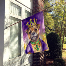 Load image into Gallery viewer, Border Terrier King of Mardi Gras House Flag