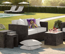 Load image into Gallery viewer, Border Terrier King of Mardi Gras Throw Pillow