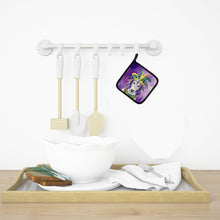 Load image into Gallery viewer, Borzoi King of Mardi Gras Pot Holders - Set of 2 Decorative Kitchen Helpers | Made in the USA