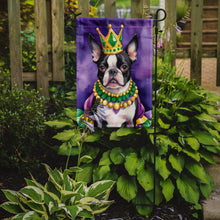 Load image into Gallery viewer, Boston Terrier King of Mardi Gras Garden Flag - Vibrant Dog-Themed Yard Decor by Caroline's Treasures