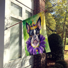 Load image into Gallery viewer, Boston Terrier King of Mardi Gras House Flag