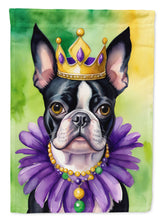 Load image into Gallery viewer, Boston Terrier King of Mardi Gras Garden Flag - Vibrant Dog-Themed Yard Decor by Caroline's Treasures
