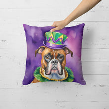 Load image into Gallery viewer, Boxer King of Mardi Gras Throw Pillow