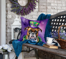 Load image into Gallery viewer, Boxer King of Mardi Gras Throw Pillow