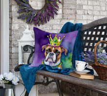 Load image into Gallery viewer, Boxer King of Mardi Gras Throw Pillow
