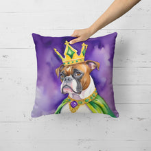 Load image into Gallery viewer, Boxer King of Mardi Gras Throw Pillow