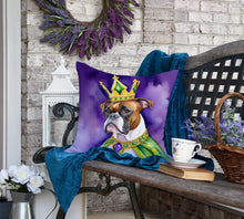 Load image into Gallery viewer, Boxer King of Mardi Gras Throw Pillow