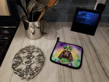 Load image into Gallery viewer, Boykin Spaniel King of Mardi Gras Pot Holders - Set of 2 Decorative Kitchen Helpers | Made in the USA