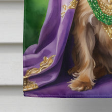 Load image into Gallery viewer, Brussels Griffon King of Mardi Gras House Flag
