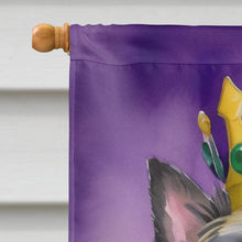Load image into Gallery viewer, Cairn Terrier King of Mardi Gras House Flag