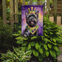 Load image into Gallery viewer, Cairn Terrier King of Mardi Gras Garden Flag - Vibrant Dog-Themed Yard Decor by Caroline's Treasures