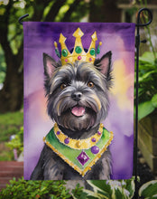 Load image into Gallery viewer, Cairn Terrier King of Mardi Gras Garden Flag - Vibrant Dog-Themed Yard Decor by Caroline's Treasures