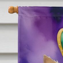 Load image into Gallery viewer, Cairn Terrier King of Mardi Gras House Flag