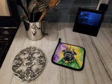 Load image into Gallery viewer, Cane Corso King of Mardi Gras Pot Holders - Set of 2 Decorative Kitchen Helpers | Made in the USA