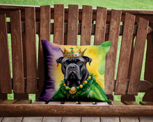 Load image into Gallery viewer, Cane Corso King of Mardi Gras Throw Pillow - 14x14 Decorative Pillow – Art for Your Home &amp; Patio