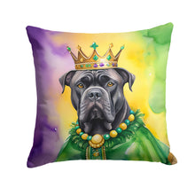 Load image into Gallery viewer, Cane Corso King of Mardi Gras Throw Pillow - 14x14 Decorative Pillow – Art for Your Home &amp; Patio