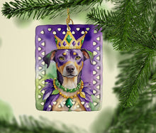 Load image into Gallery viewer, Catahoula King of Mardi Gras Porcelain Ornament