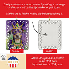 Load image into Gallery viewer, Catahoula King of Mardi Gras Porcelain Ornament