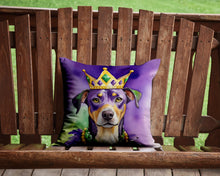 Load image into Gallery viewer, Catahoula King of Mardi Gras Throw Pillow - 14x14 Decorative Pillow – Art for Your Home &amp; Patio