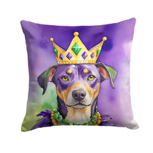 Load image into Gallery viewer, Catahoula King of Mardi Gras Throw Pillow - 14x14 Decorative Pillow – Art for Your Home &amp; Patio