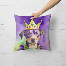 Load image into Gallery viewer, Catahoula King of Mardi Gras Throw Pillow
