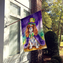 Load image into Gallery viewer, Cavalier Spaniel King of Mardi Gras House Flag