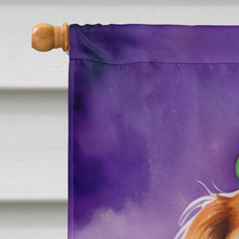 Load image into Gallery viewer, Cavalier Spaniel King of Mardi Gras House Flag
