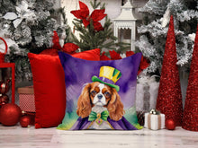 Load image into Gallery viewer, Cavalier Spaniel King of Mardi Gras Throw Pillow