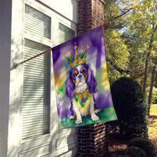 Load image into Gallery viewer, Cavalier Spaniel King of Mardi Gras House Flag
