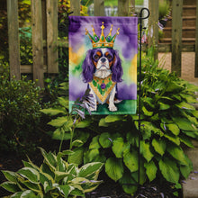 Load image into Gallery viewer, Cavalier Spaniel King of Mardi Gras Garden Flag - Vibrant Dog-Themed Yard Decor by Caroline's Treasures