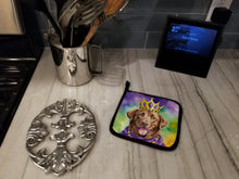 Load image into Gallery viewer, Chesapeake Bay Retriever King of Mardi Gras Pot Holders - Set of 2 Decorative Kitchen Helpers | Made in the USA