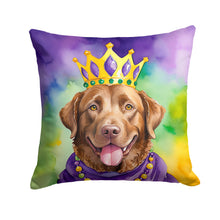 Load image into Gallery viewer, Chesapeake Bay Retriever King of Mardi Gras Throw Pillow