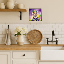 Load image into Gallery viewer, Chihuahua King of Mardi Gras Framed Metal Print