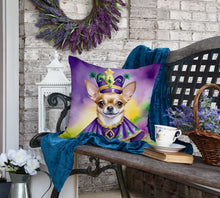 Load image into Gallery viewer, Chihuahua King of Mardi Gras Throw Pillow
