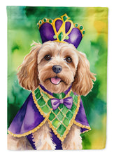 Load image into Gallery viewer, Cockapoo King of Mardi Gras House Flag