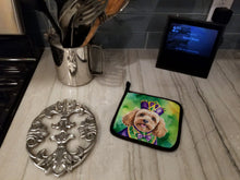 Load image into Gallery viewer, Cockapoo King of Mardi Gras Pot Holders - Set of 2 Decorative Kitchen Helpers | Made in the USA