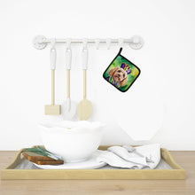 Load image into Gallery viewer, Cockapoo King of Mardi Gras Pot Holders - Set of 2 Decorative Kitchen Helpers | Made in the USA