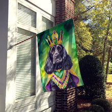Load image into Gallery viewer, Cocker Spaniel King of Mardi Gras House Flag