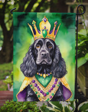 Load image into Gallery viewer, Cocker Spaniel King of Mardi Gras Garden Flag - Vibrant Dog-Themed Yard Decor by Caroline's Treasures