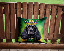 Load image into Gallery viewer, Cocker Spaniel King of Mardi Gras Throw Pillow - 14x14 Decorative Pillow – Art for Your Home &amp; Patio